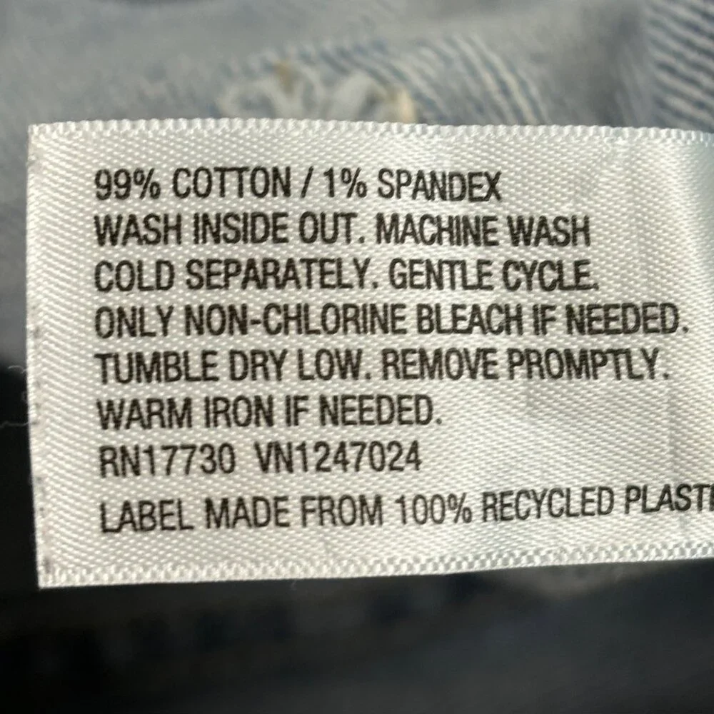 Wild Fable High Rise Straight Distressed Raw Hem‎ Women's size 4 Blue Jeans